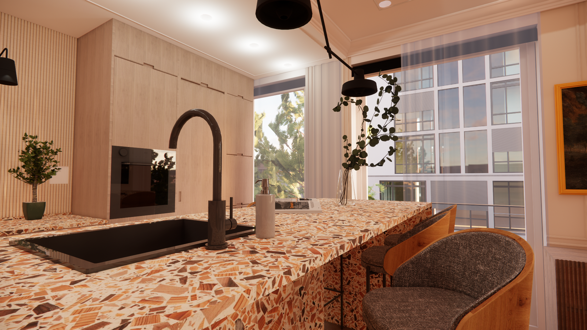 Primary kitchen render